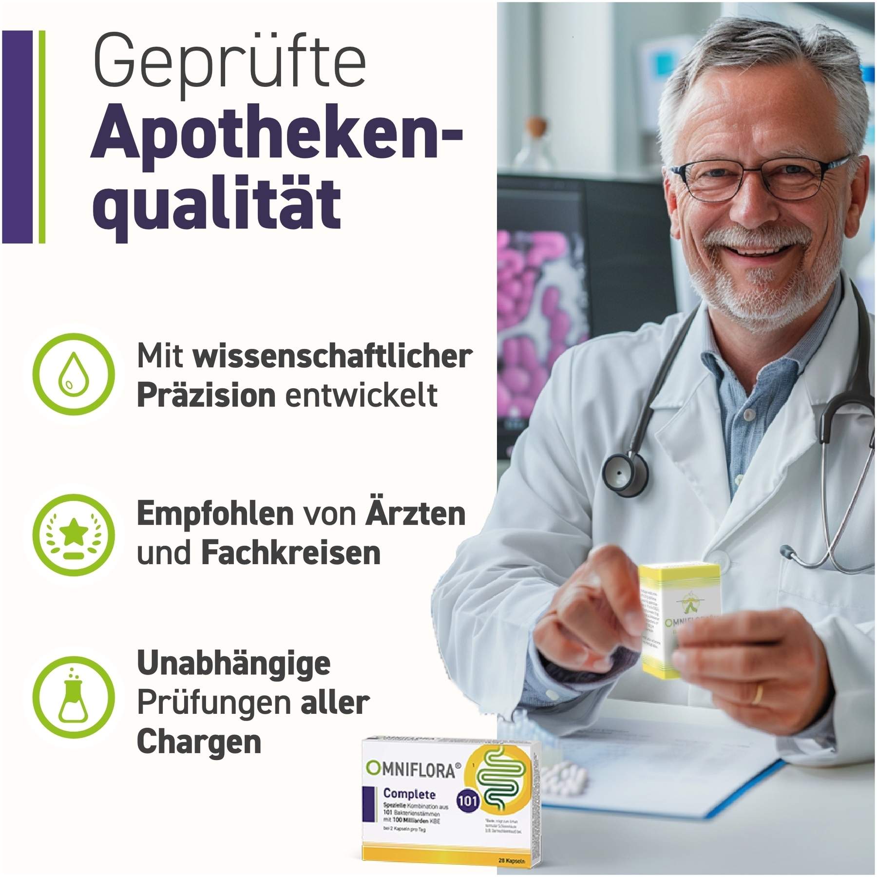 Omniflora Complete 101 Bakterienstämme 100 Mrd Kbe 28 Kapseln