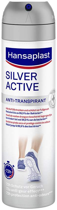 Hansaplast Silver active Fußspray 150 ml Spray