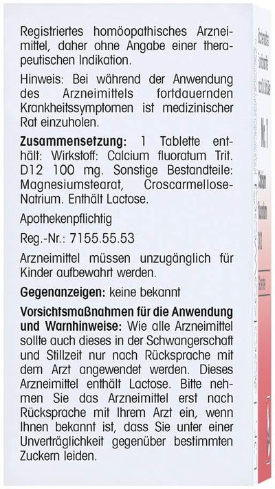 Biochemie Reckeweg Calcium Fluoratum D12 200 Tabletten