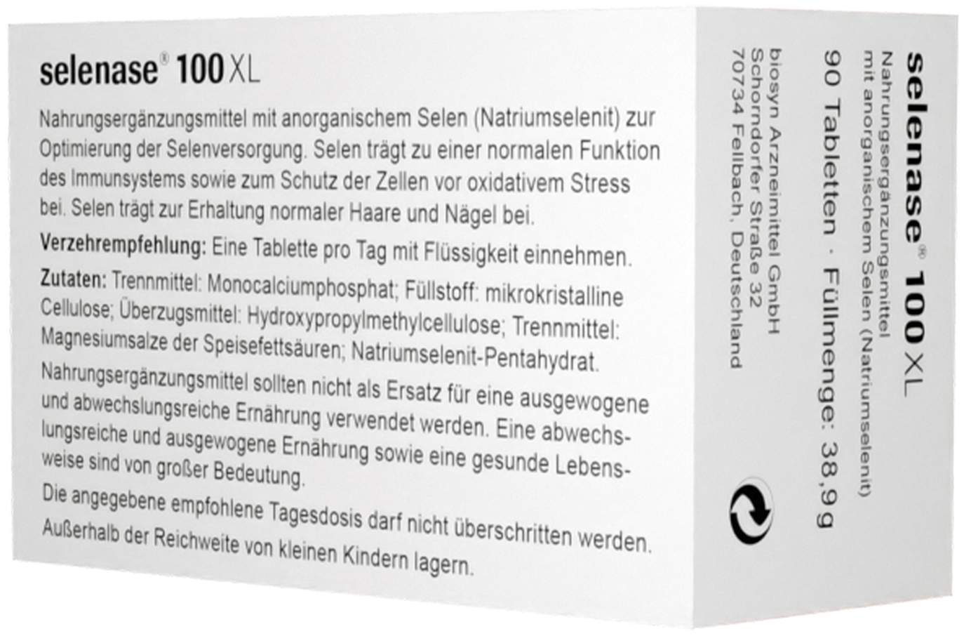 Selenase 100 Xl 90 Tabletten