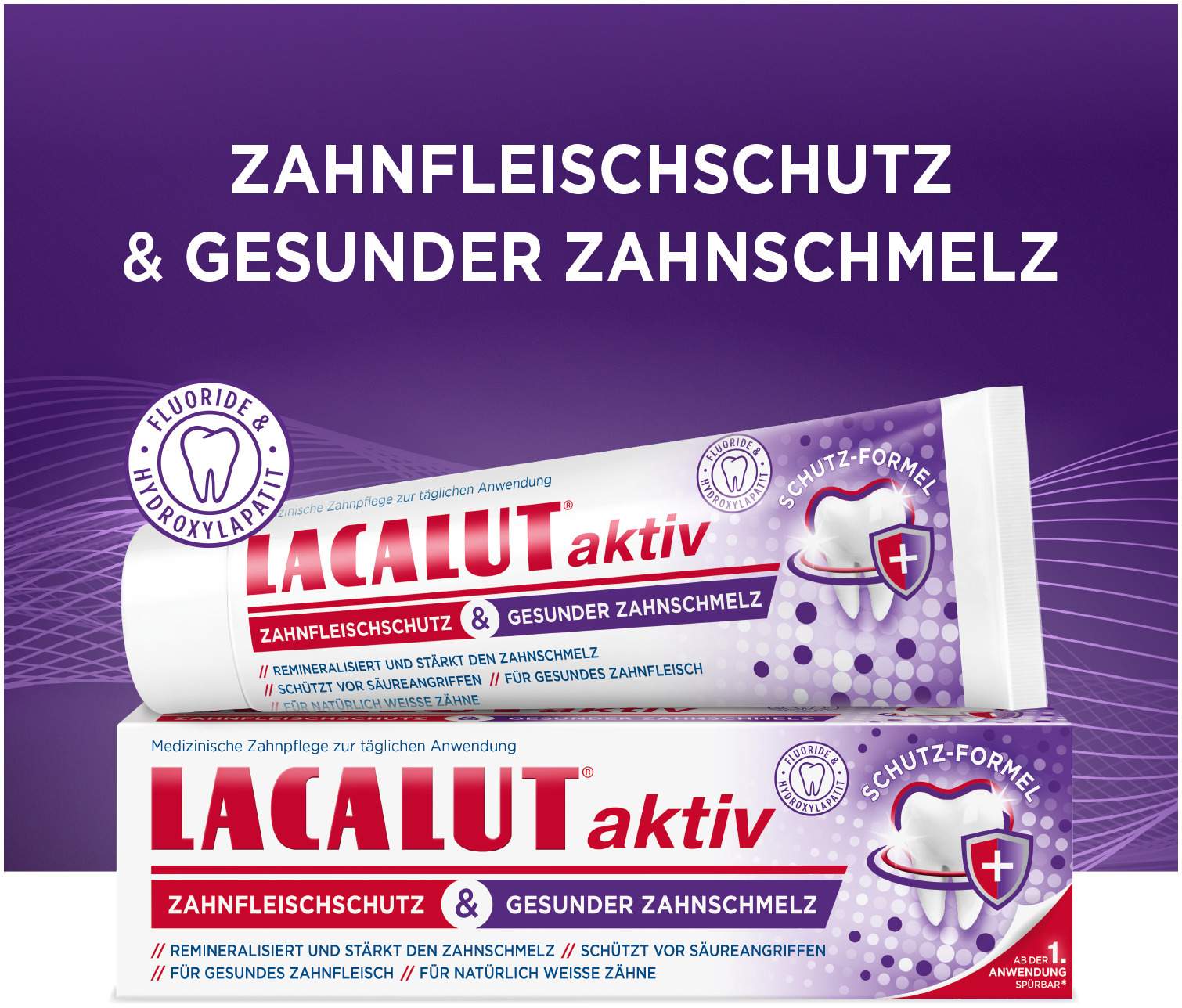 Lacalut aktiv Zahnfleischschutz & gesunder Zahnschmelz 75 ml