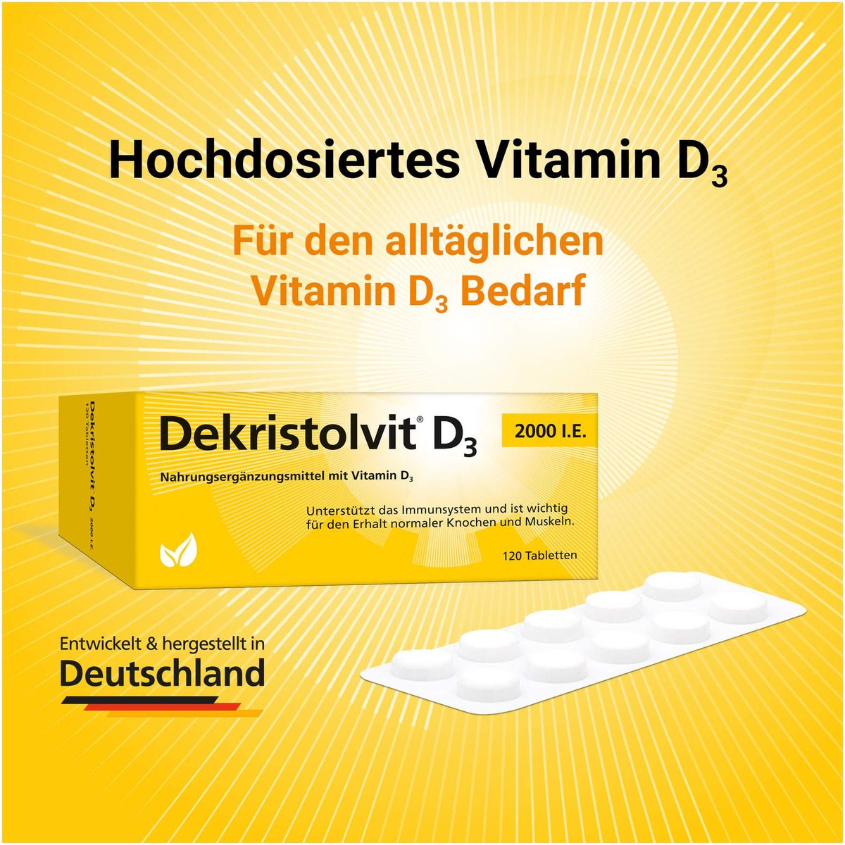 Dekristolvit D3 2000 I.E. 120 Tabletten