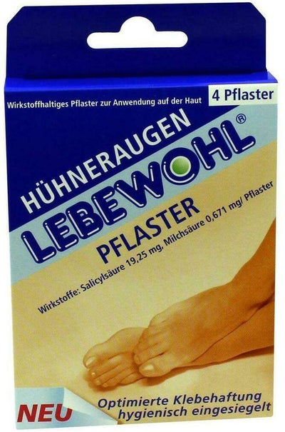 Lebewohl Hühneraugenpflaster Normal 4 Pflaster