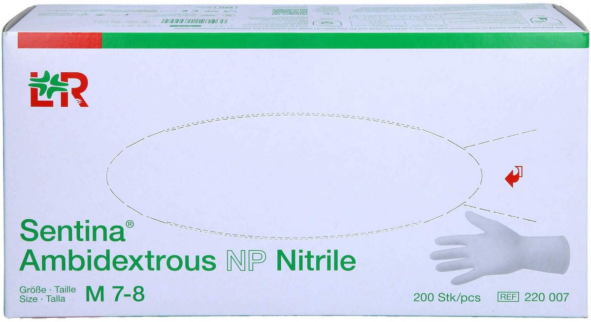 Sentina Ambidextrous Nitrile U-Hands.Unsteril Gr.M 200 Stück