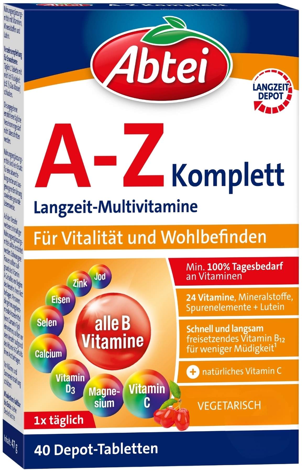 Abtei A-Z Komplett 40 Tabletten