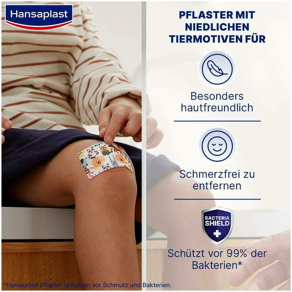 Hansaplast Kids Pflasterstrips sensitive 6x7 cm 10 Stück