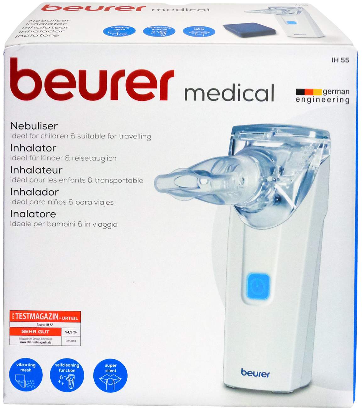 Beurer Ih55 1 Inhalator Obere U.Untere Atemwege