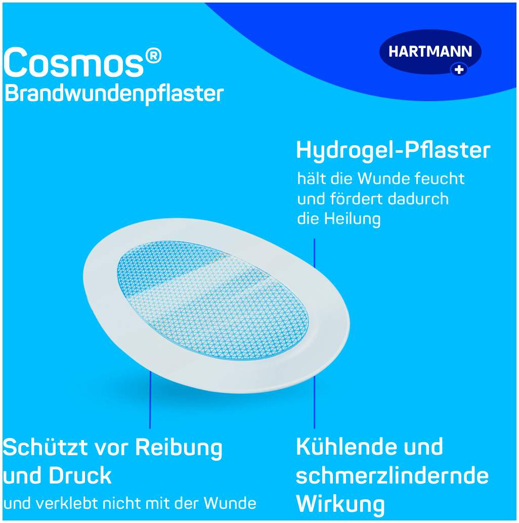 Cosmos 8 Brandwundenpflaster 43 mm X 68 mm