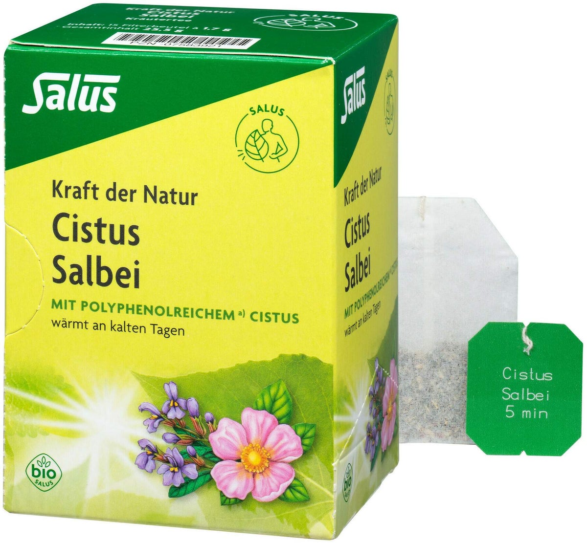 Cistus Salbei Kräutertee Kraft der Natur Beutel Salus