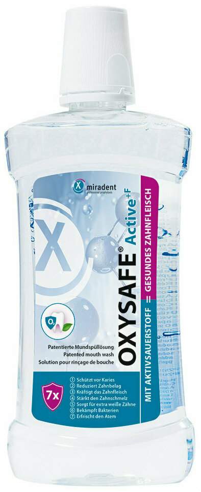 Miradent Oxysafe Active Mundspülung Mit Aktivsauerstoff 500 ml