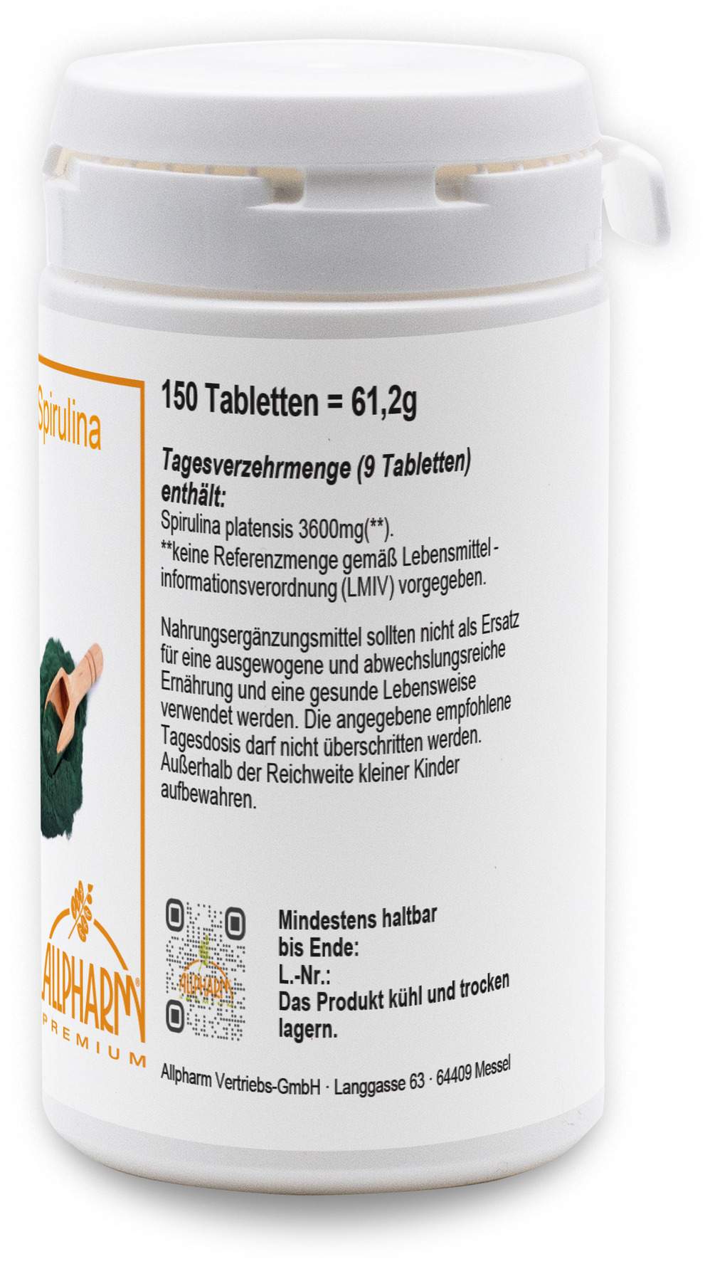 Spirulina Tabletten 150 Stück