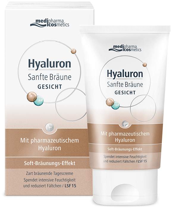 medipharma cosmetics Hyaluron Sanfte Bräune Gesichtspflege Creme 50 ml
