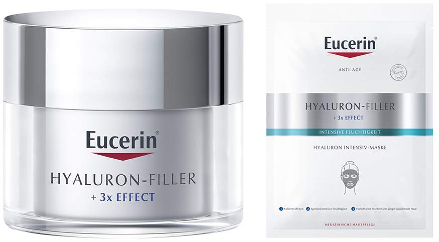 Eucerin Hyaluron Filler Tagespflege Normale und Mischhaut 50 ml + gratis Hyaluron Filler Maske