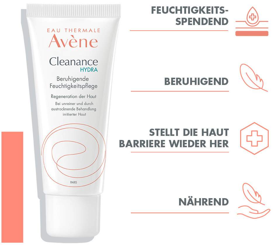 Avene Cleanance Hydra Beruhigende Feuchtigkeitspflege 40 ml Creme