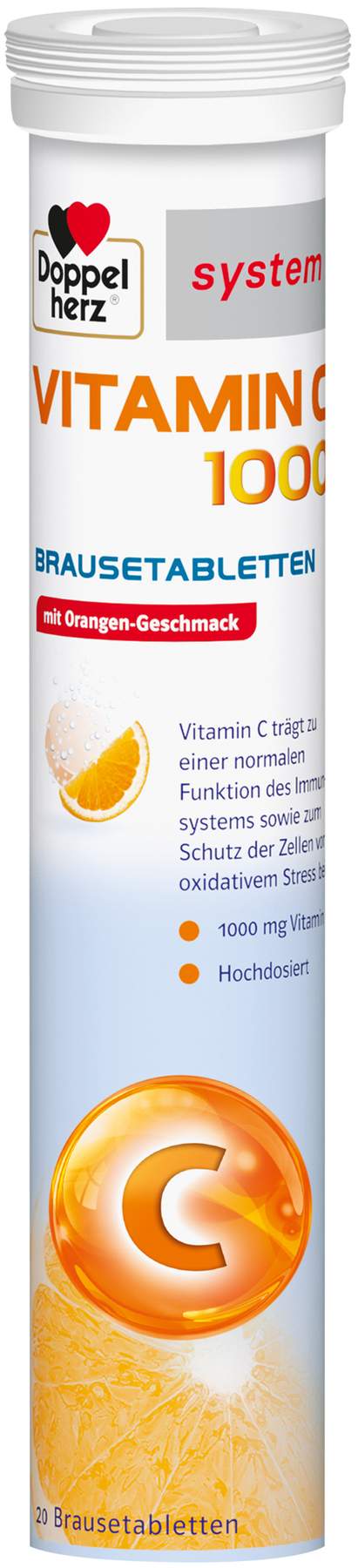 Doppelherz System Vitamin C 1000 40 Brausetabletten