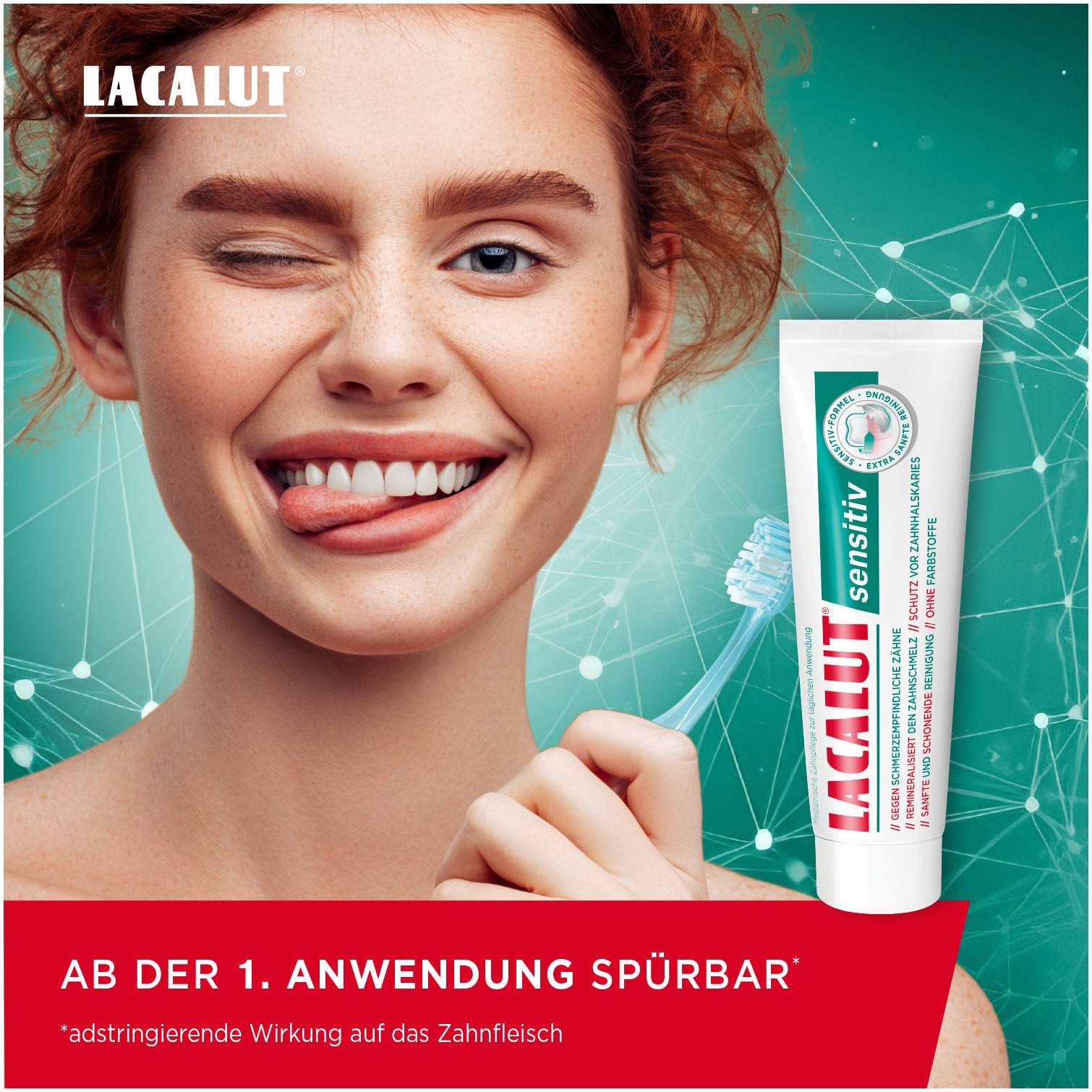 Lacalut sensitiv Remineralisierung & Sanftes Weiß Zahncreme 75 ml