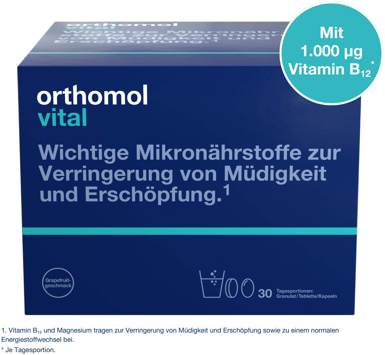 Orthomol Vital 30 Tagesportionen Grapefruit 1 Kombipackung