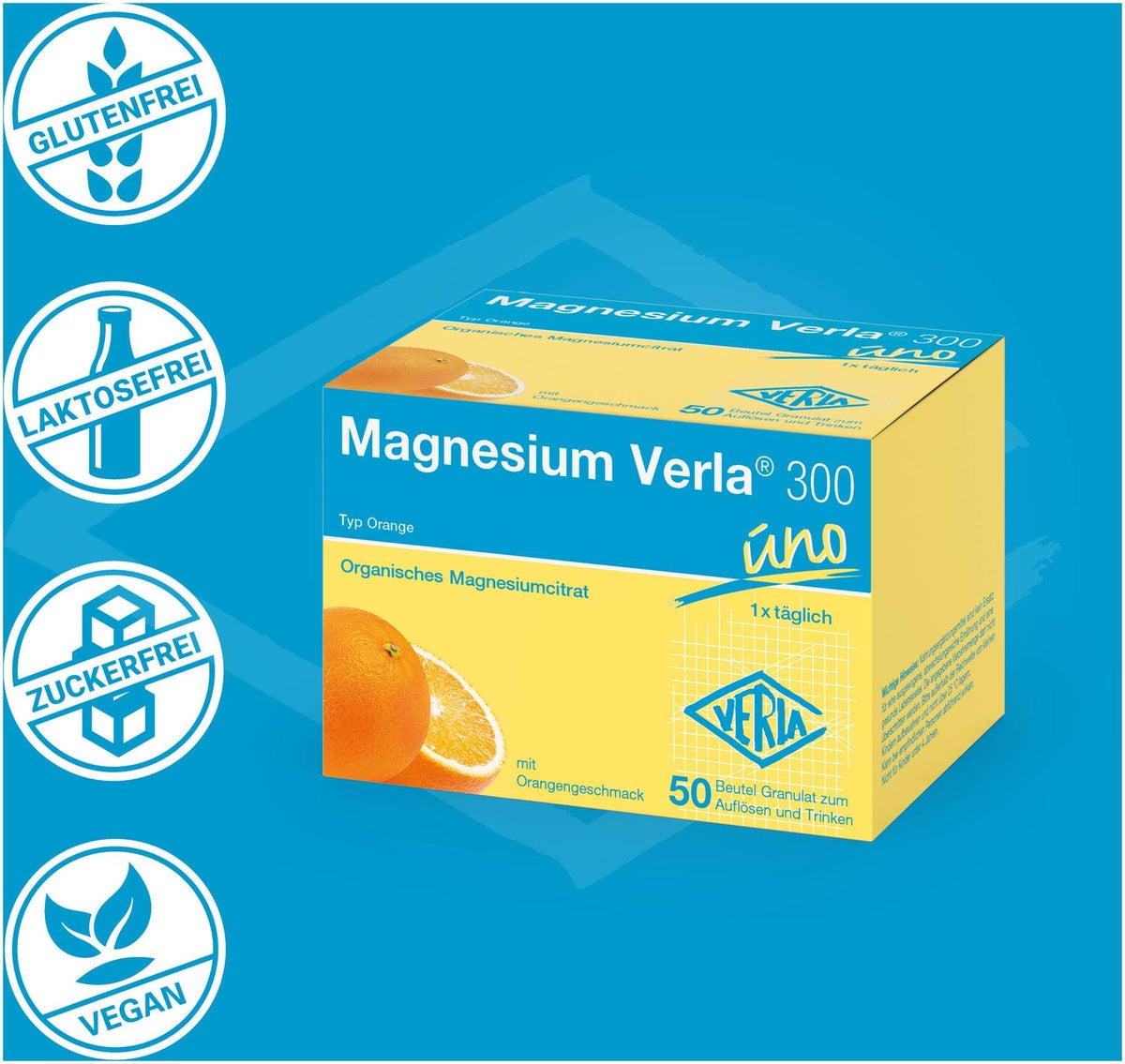Magnesium Verla 300 uno 50 Beutel Granulat