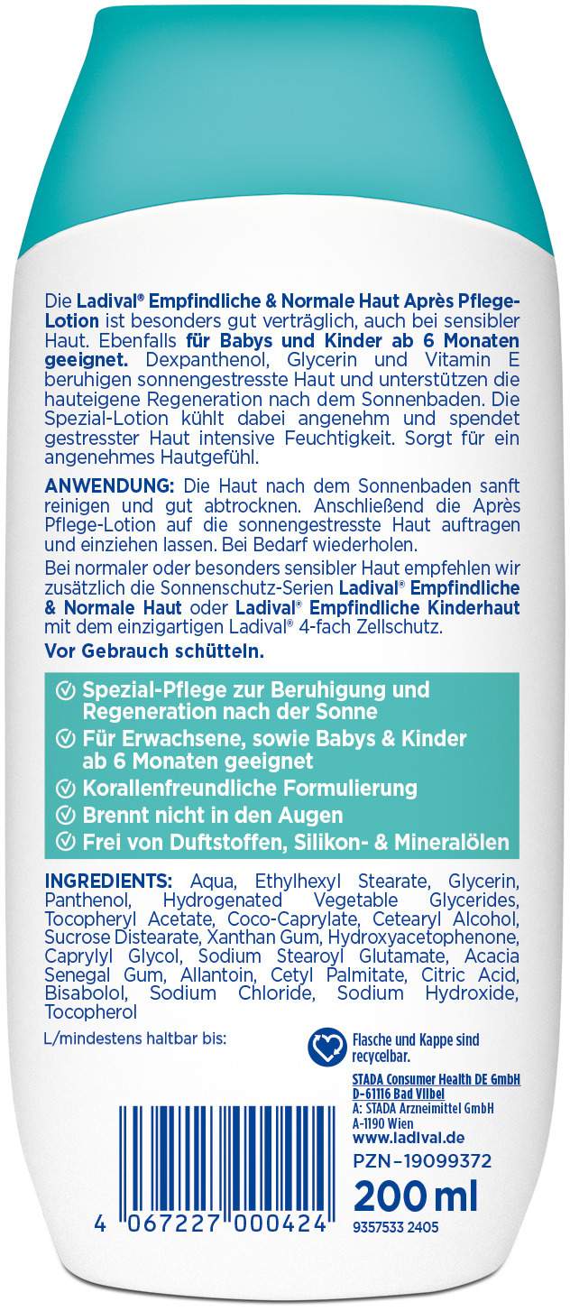 Ladival empfindliche + normale Haut Apres Pflege-Lotion 200 ml