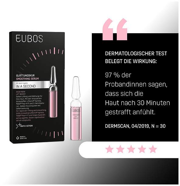 Eubos in A Second Wow Now Lift Boost Glättungskur 7 X 2 Ampullen