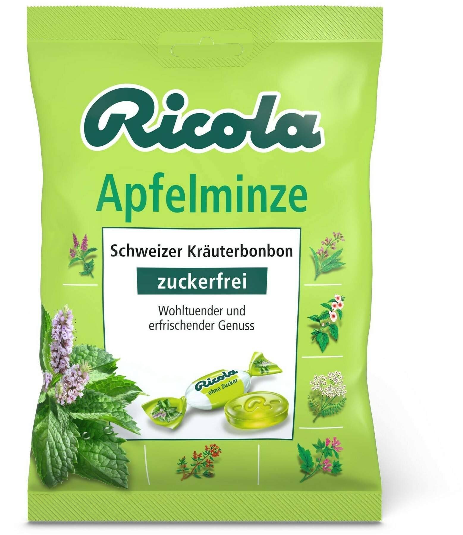 Ricola Apfelminze 75 G Bonbons