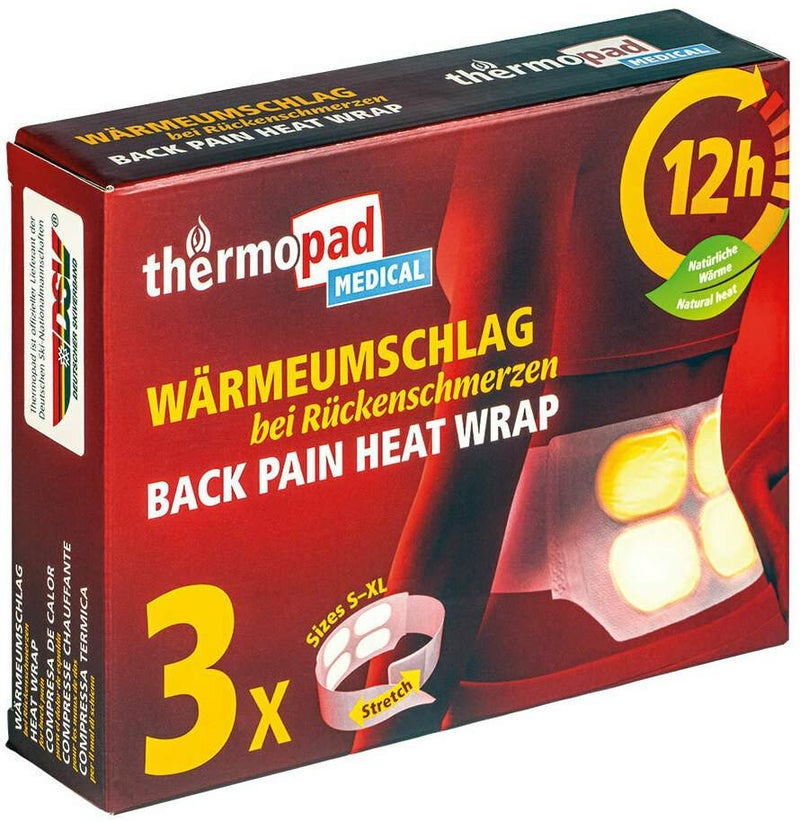 Thermopad Wärmeumschlag bei Rückenschmerzen 3 Stück