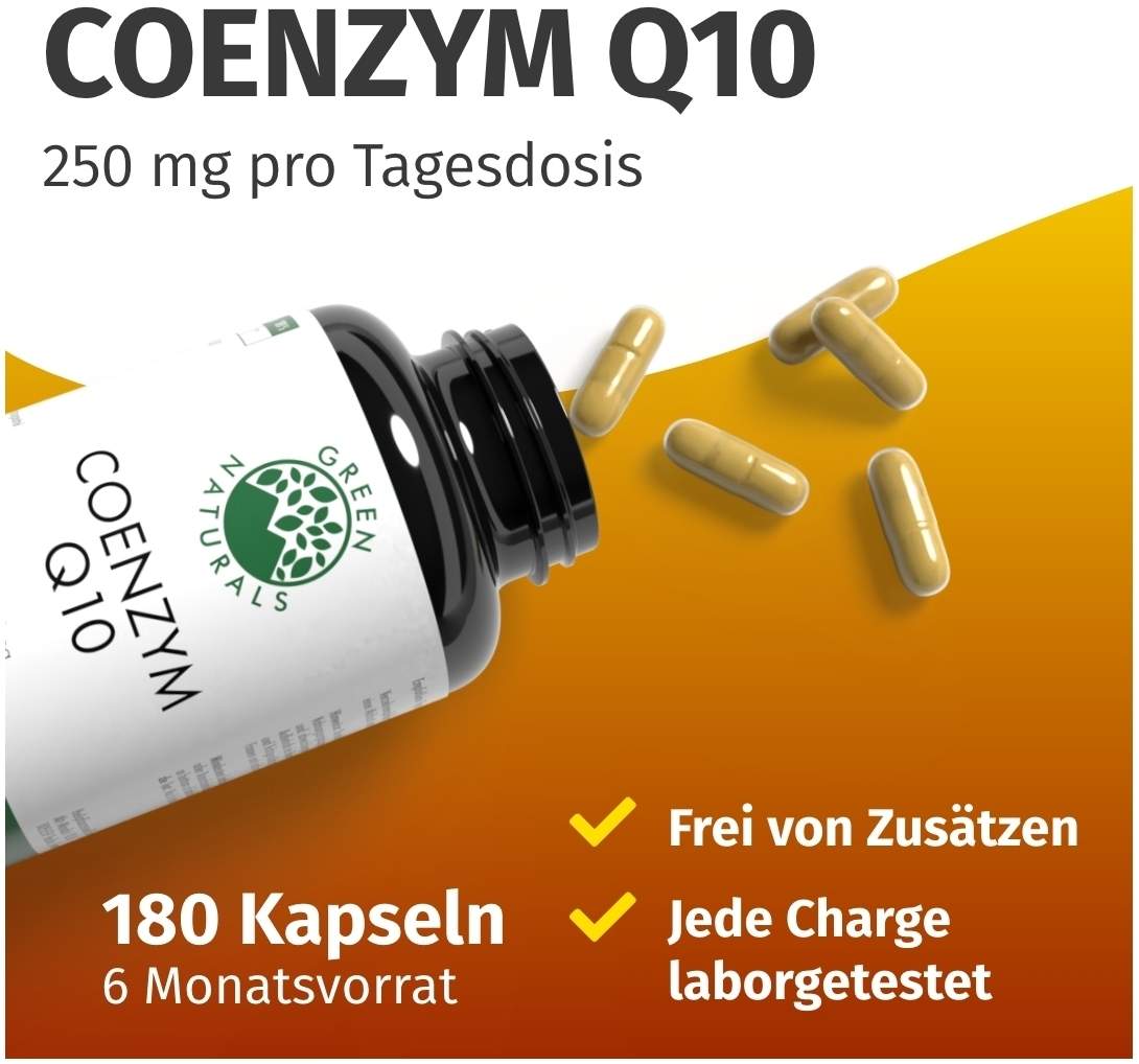Green Naturals Coenzym Q10 250 mg Vegan Hochdos.