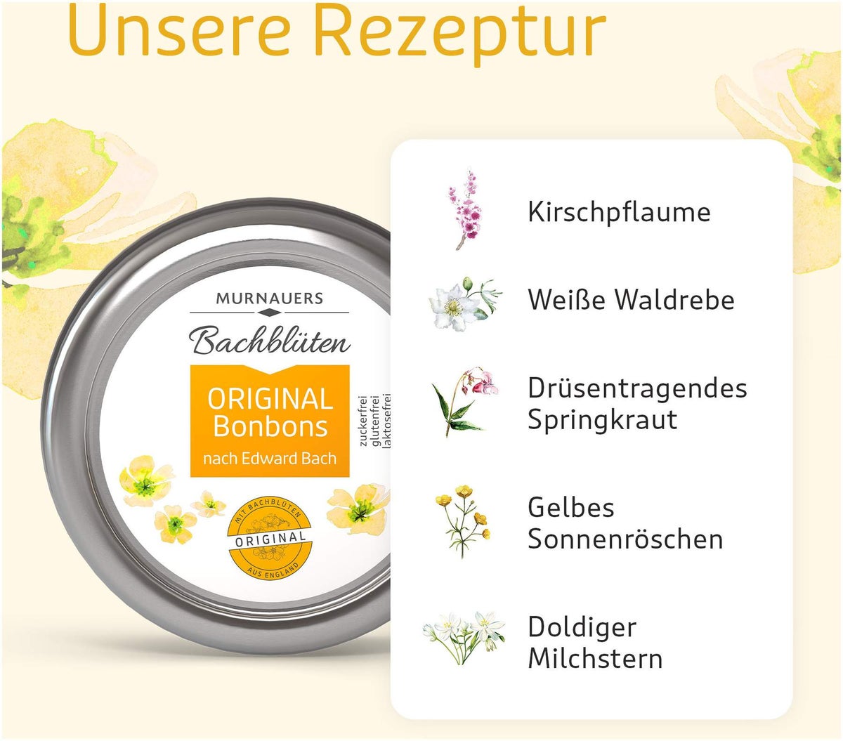 Bachblüten Original Bonbons Nach Dr.Bach 50 G Bonbons