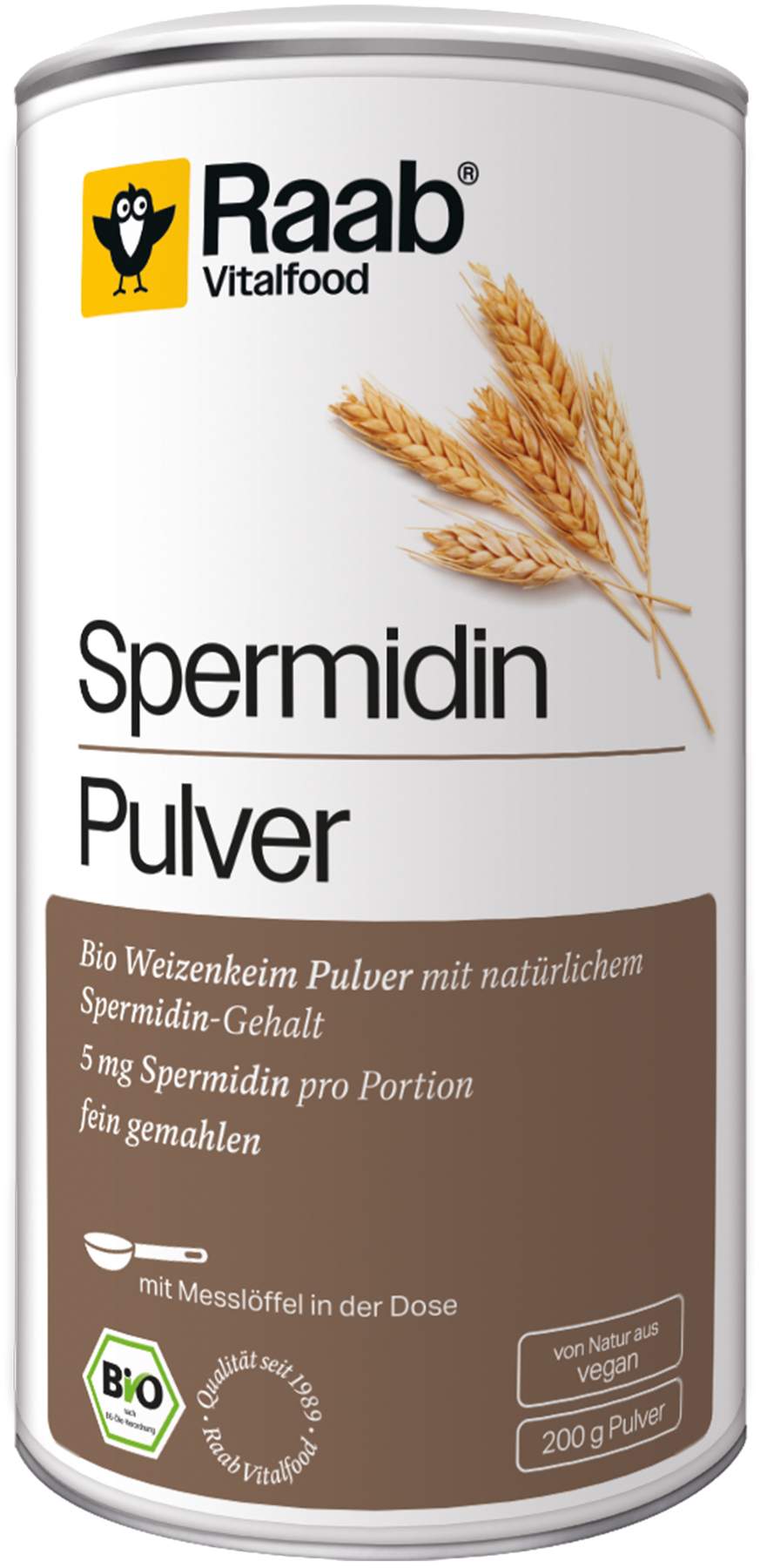 Raab Vitalfood  Bio Spermidin Pulver 200 G