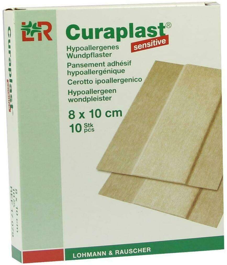 Curaplast Sensitive Wundschnellverband 8 X 10 cm 10 Pflaster