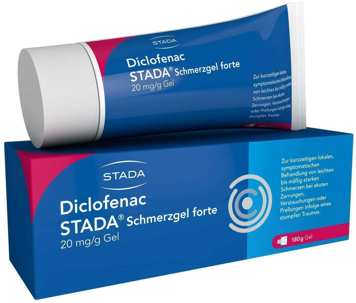 Diclofenac Stada 20 mg je g Gel Schmerzgel forte 180 g