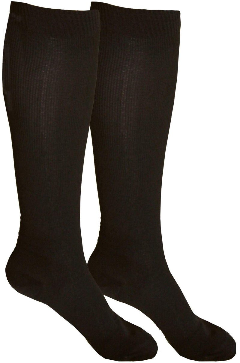 Reisestützstrümpfe XXL Gr. 42-44 schwarz, Doppelpack