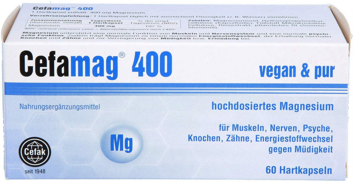 Cefamag 400 Hartkapseln 60 Stück