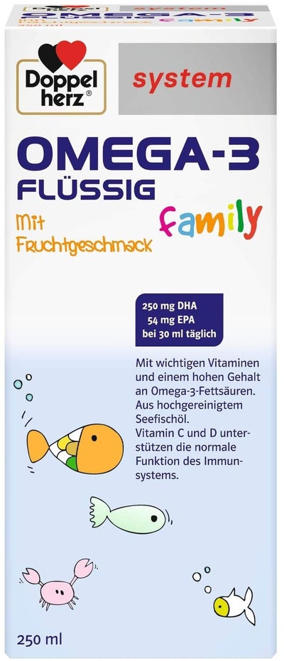 Doppelherz system Omega-3 family flüssig 250 ml Flüssigkeit
