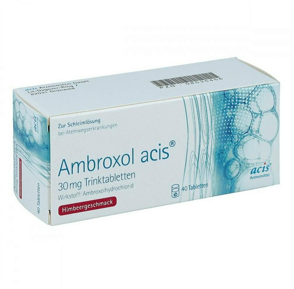 Ambroxol Acis 30 mg 40 Trinktabletten