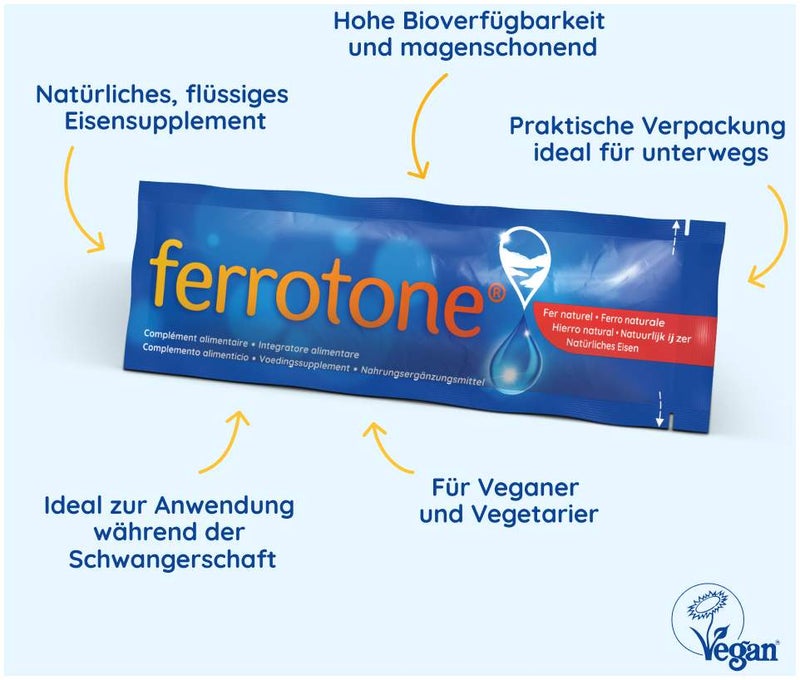 Ferrotone Natürliches Eisen 28 x 20 ml Beutel
