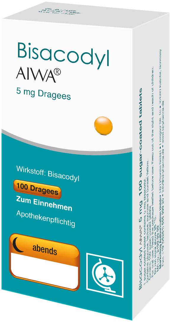 Bisacodyl Aiwa 5 mg 100 Dragees