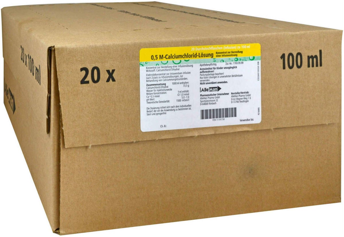 0,5 M-Calciumchlorid-Lösung Deltamedica 20 X 100 ml