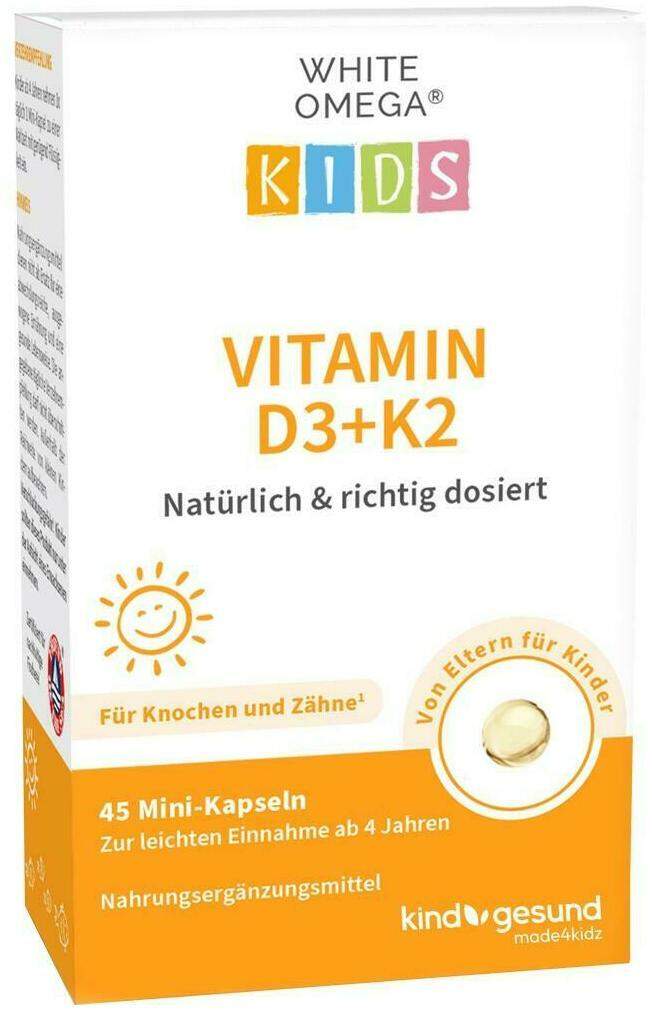 White Omega Kids Vitamin D3+k2 Kapseln