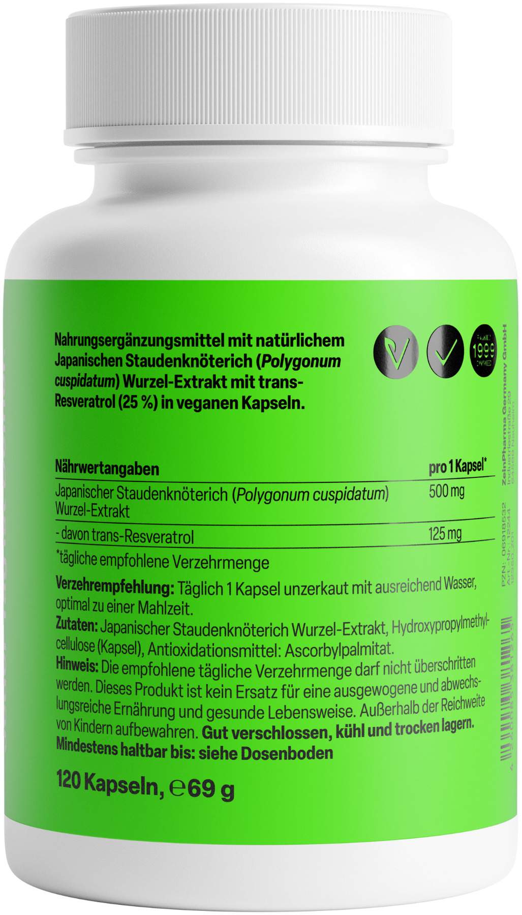 Resveratrol 120 Kapseln