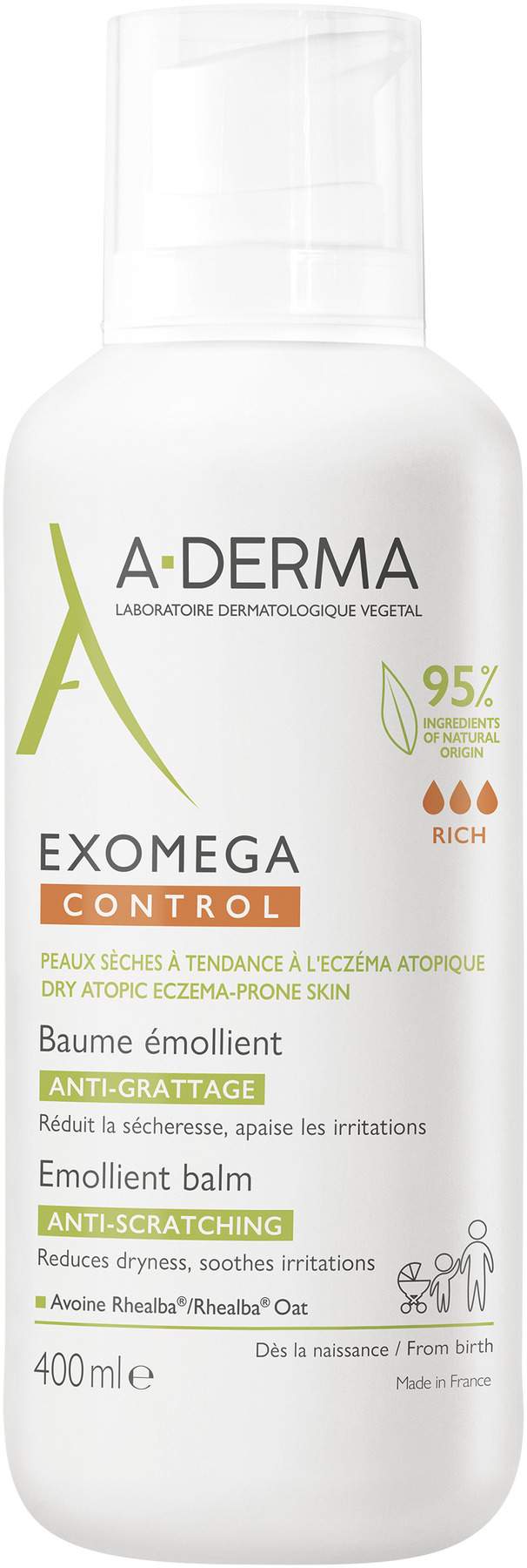 A-Derma Exomega Control Balsam rückfettend 400 ml
