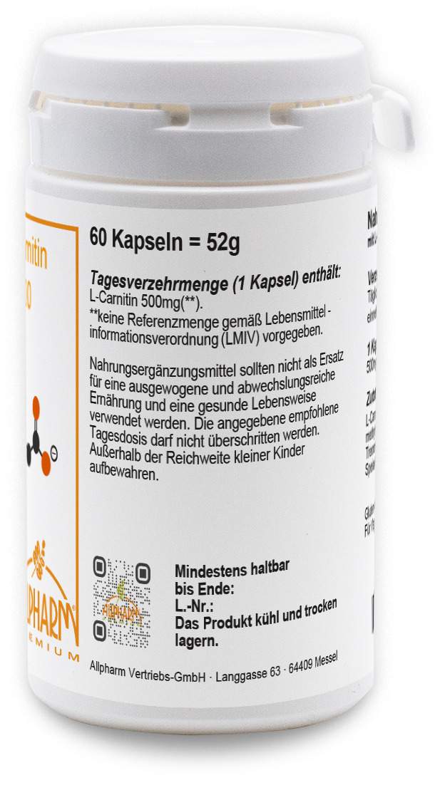 L-Carnitin 500 mg Kapseln