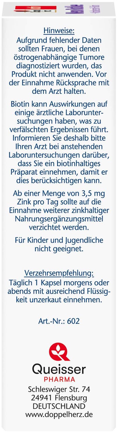 Doppelherz Aktiv Meno Rotklee + Nachtkerzenöl + Biotin 30 Kapseln