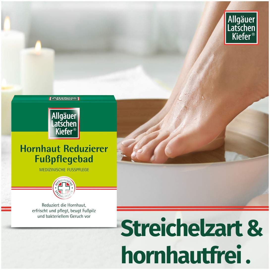 Allgäuer Latschenkiefer Hornhaut Reduzierer 10 x 10 g Fußpflegebad