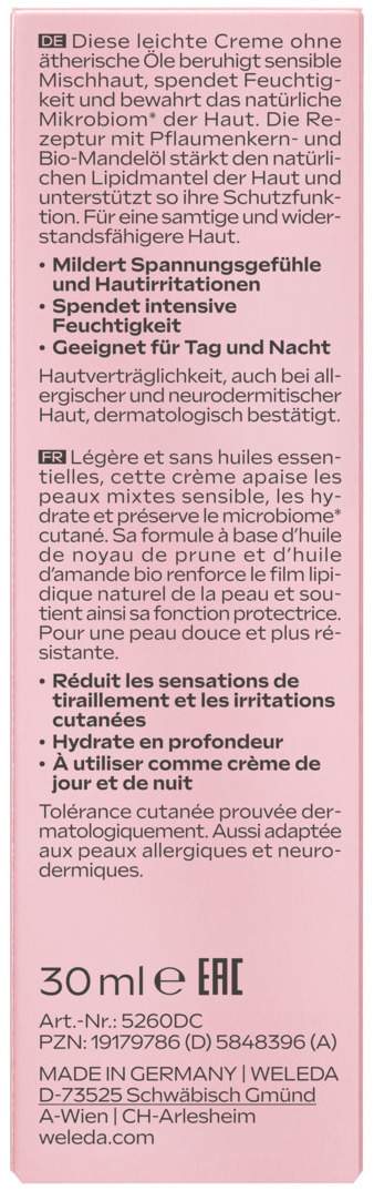 Weleda Sensitiv Feuchtigkeitscreme Leicht Mandel 30 ml
