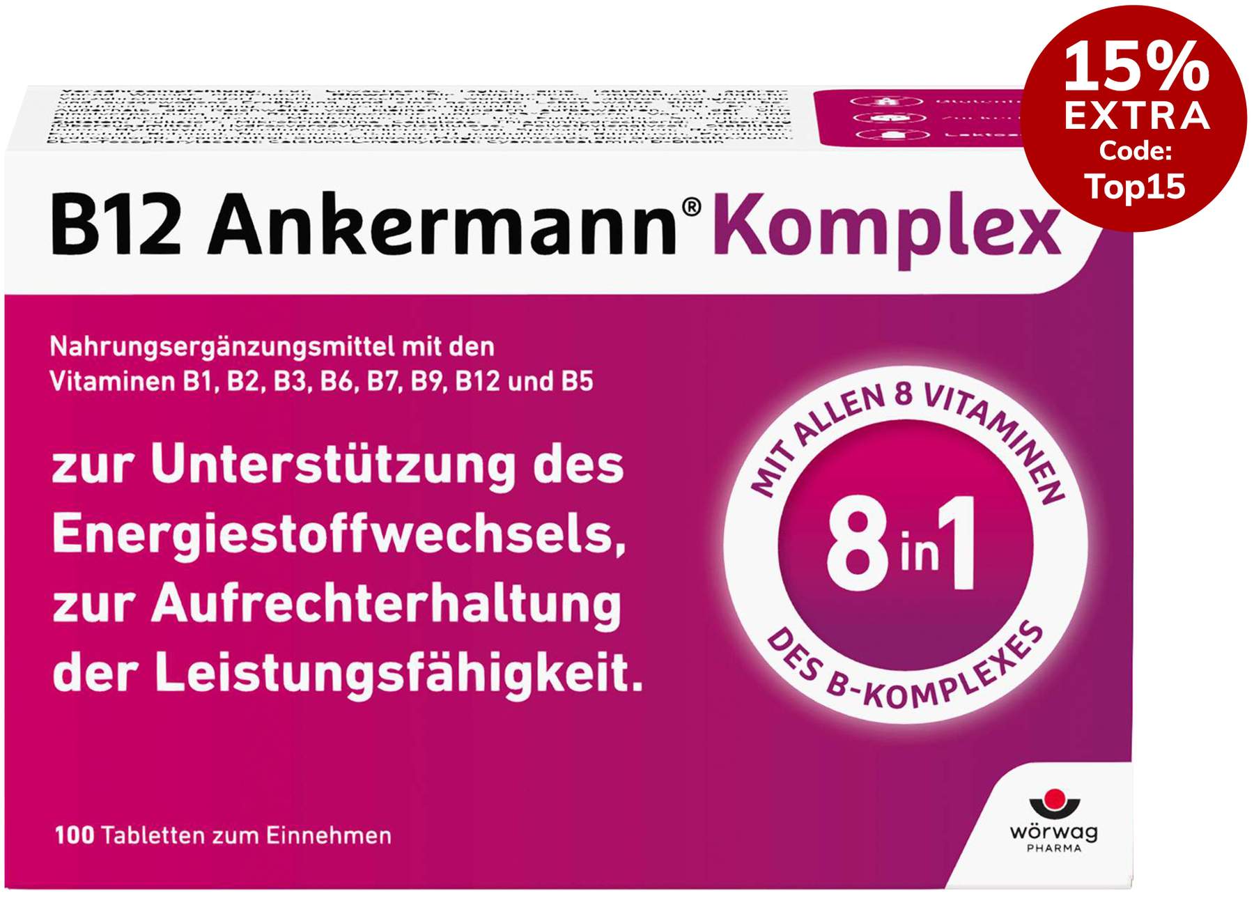 B12 Ankermann Komplex 500 µg 100 überzogene Tabletten