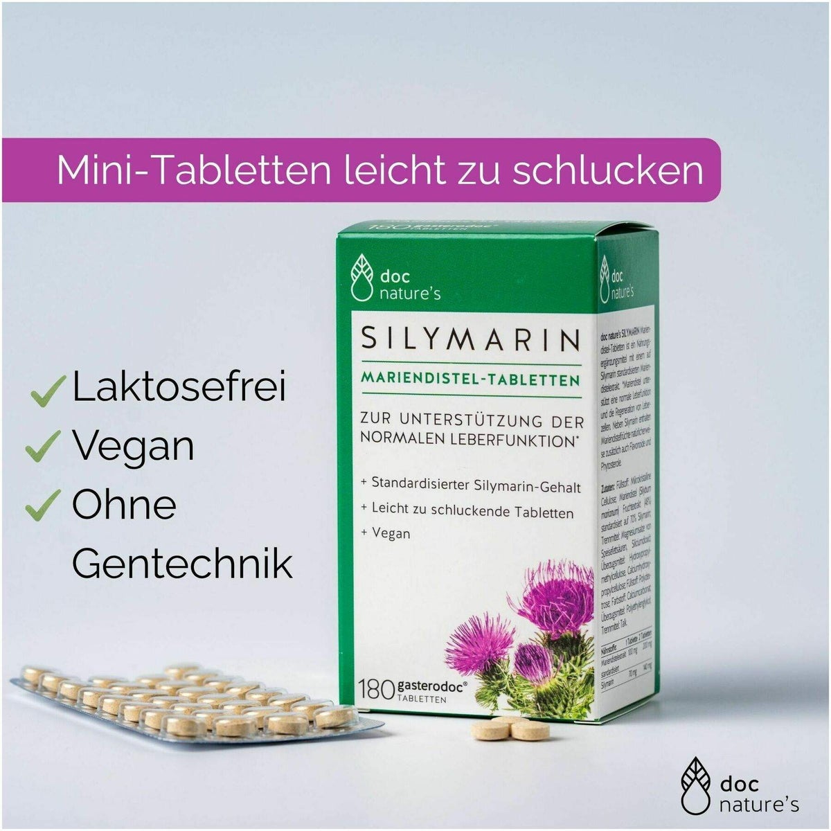 Gasterodoc Silymarin Mariendistel 180 Tabletten