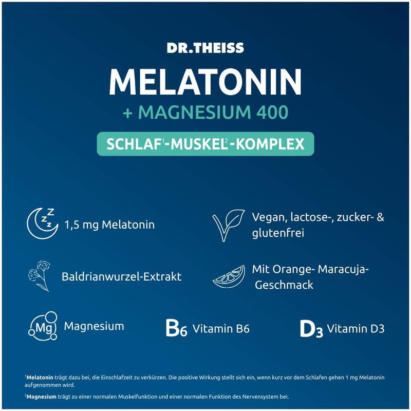 Dr.Theiss Melatonin + Magnesium Schlaf-Komplex 30 Stück