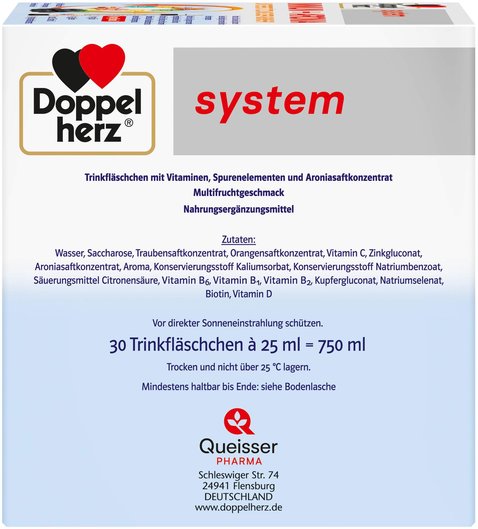 Doppelherz system Immun+aronia 30 Trinkampullen