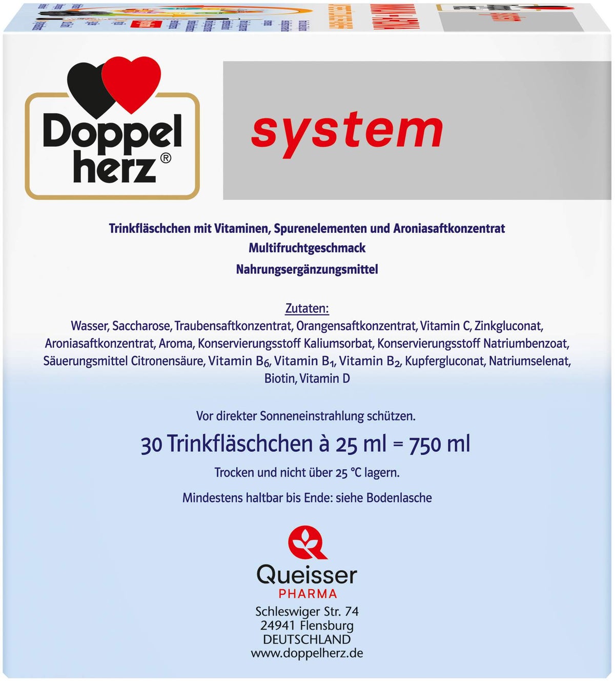 Doppelherz system Immun+aronia 30 Trinkampullen
